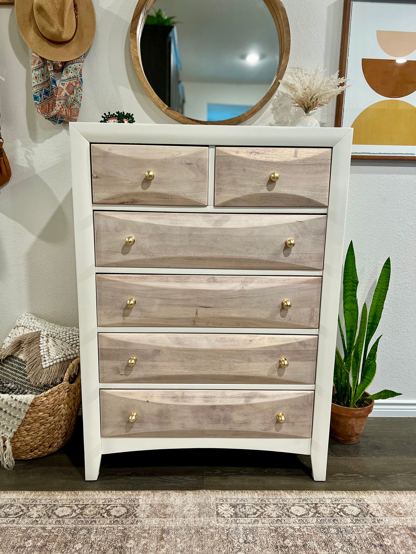 Boho Style 6 Drawer Dresser