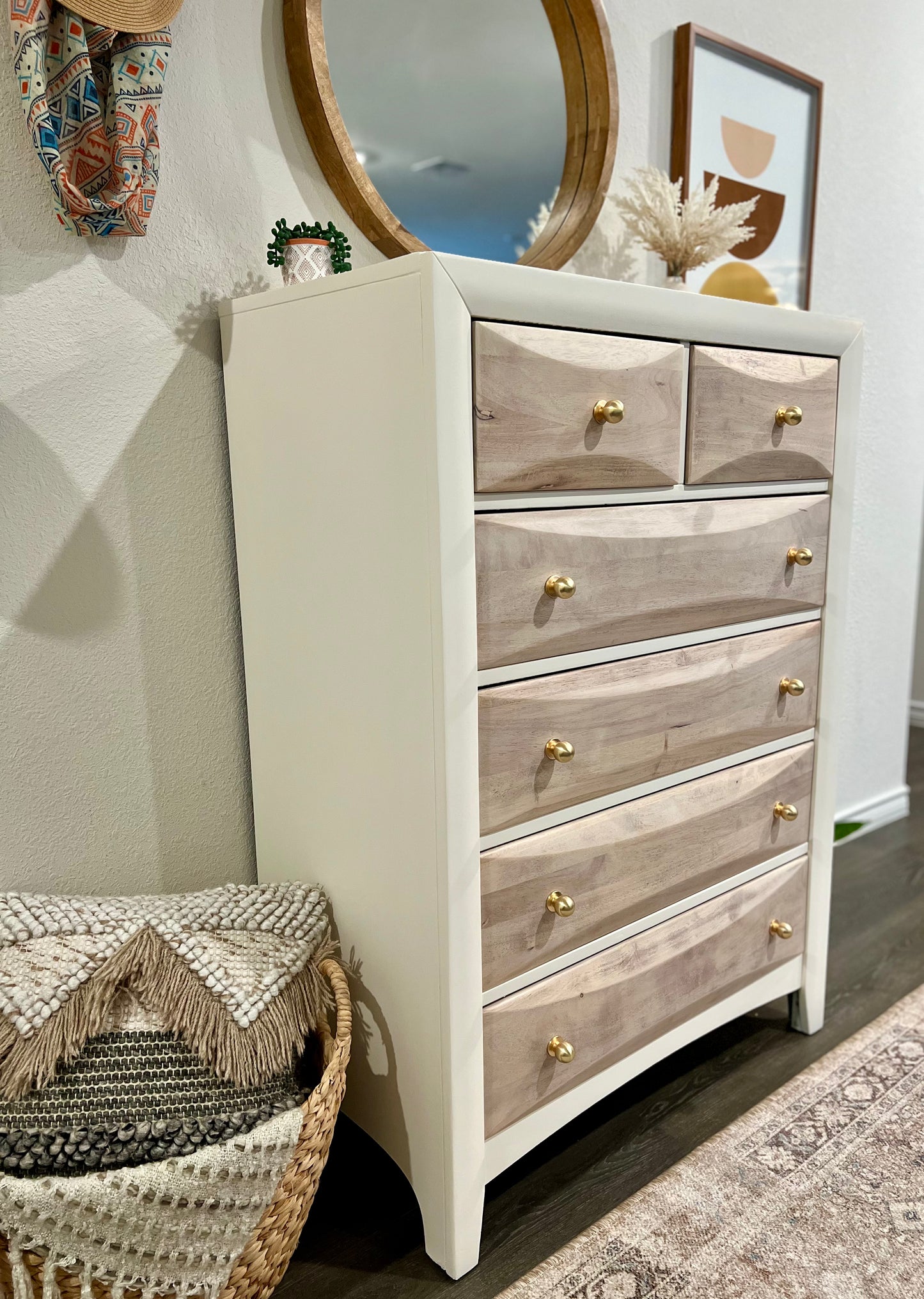 Boho Style 6 Drawer Dresser