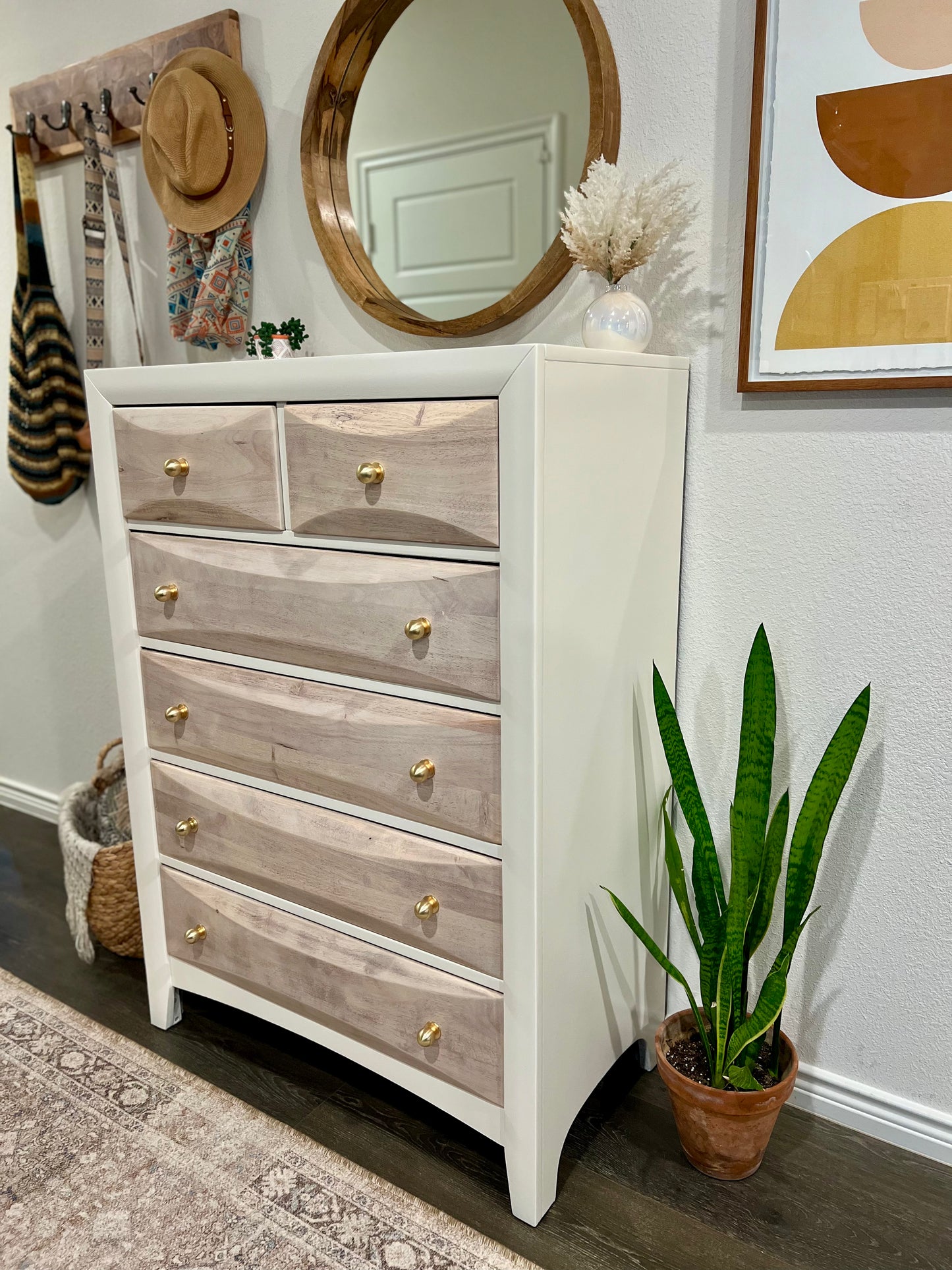 Boho Style 6 Drawer Dresser