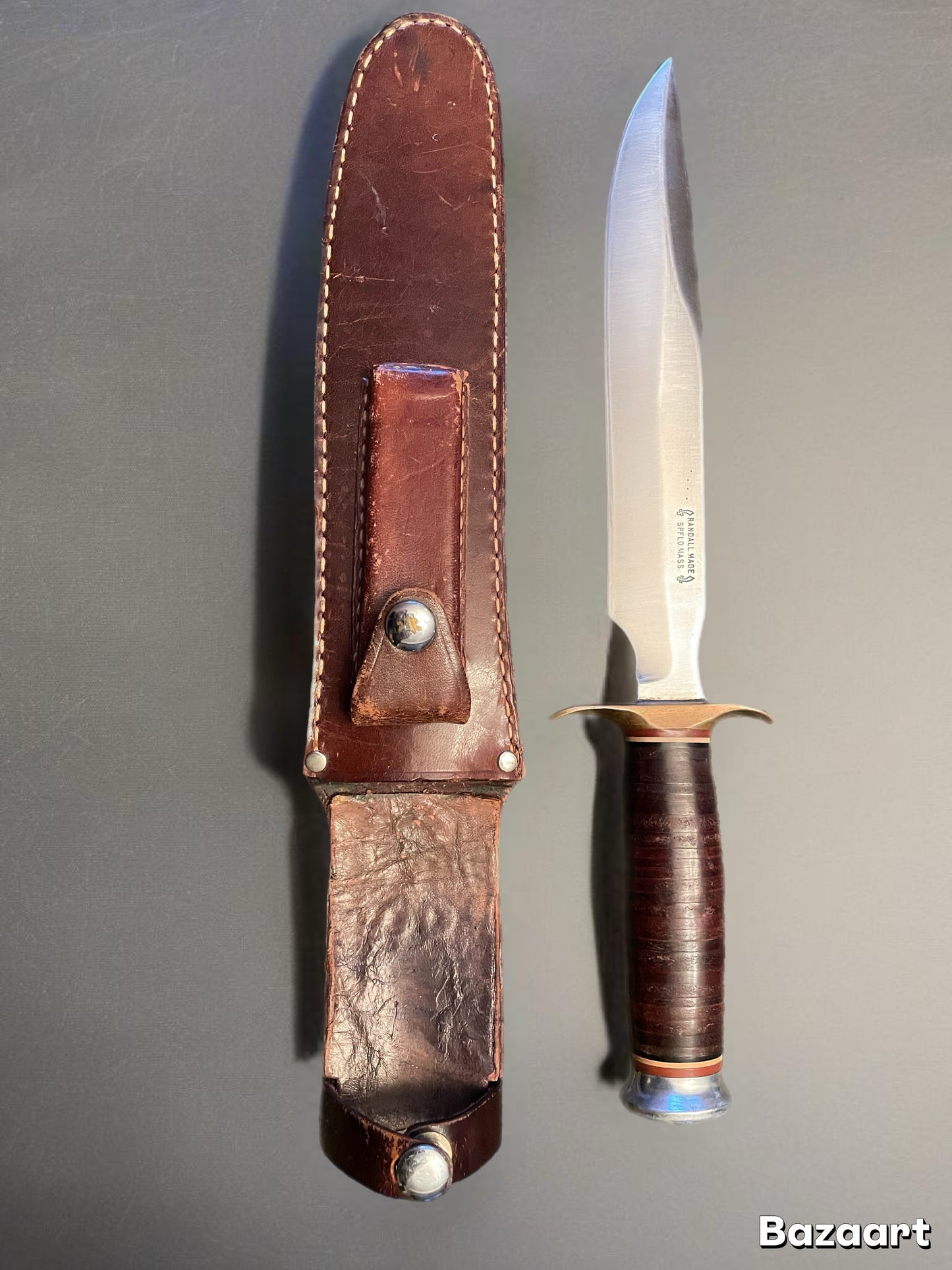 Rare Randall Made Knife Made In Springfield, MA WWII Fighter With Original Sheath