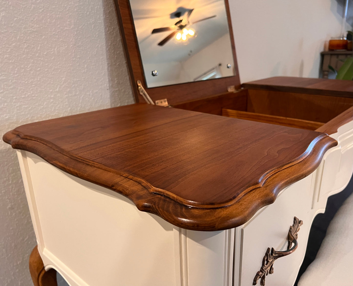 1940s French Provincial Narrow Vanity by Thomasville